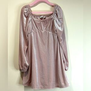 GAP Kids Velvet Long Sleeve Dress (6–7)